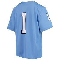 Maillot de football réplique l'équipe Jordan Brand #1 Carolina Blue North Tar Heels pour jeunes