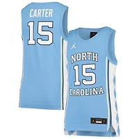 Jeune Jordan Brand Vince Carter Carolina Blue North Tar Heels Team Replica Maillot de basket-ball
