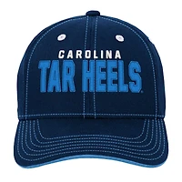Youth Navy North Carolina Tar Heels Old School Slouch Adjustable Hat