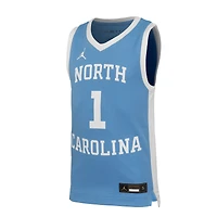 Maillot de basket-ball rétro réplique Nike #1 Carolina Blue North Tar Heels pour jeunes