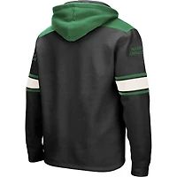 Men's Colosseum Black North Dakota 2.0 Lace-Up Pullover Hoodie
