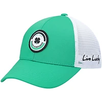 Men's Kelly Green/White North Dakota Motto Trucker Snapback Hat