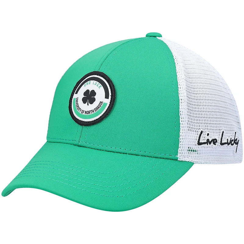 Casquette Kelly verte/blanche North Dakota Motto Trucker Snapback pour homme