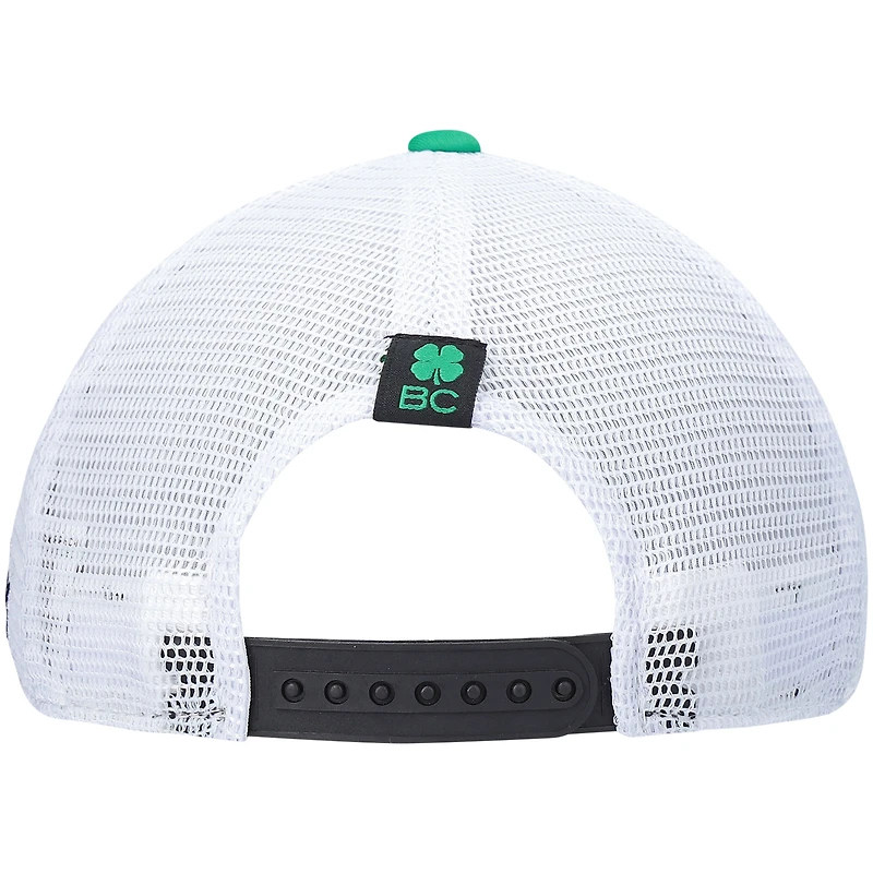 Men's Kelly Green/White North Dakota Motto Trucker Snapback Hat