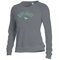 Women's Alternative Apparel Gray North Dakota Slouchy Pullover Sweatshirt