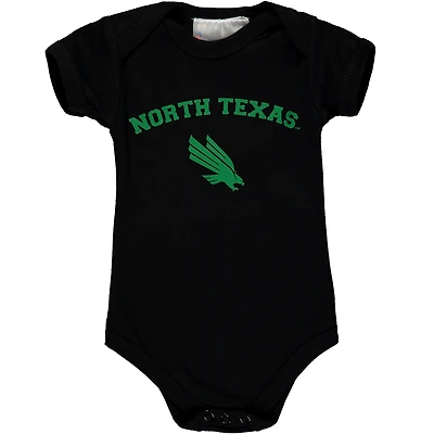 Body pour bébé noir North Texas Mean Green Arch & Logo