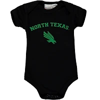Body pour bébé noir North Texas Mean Green Arch & Logo