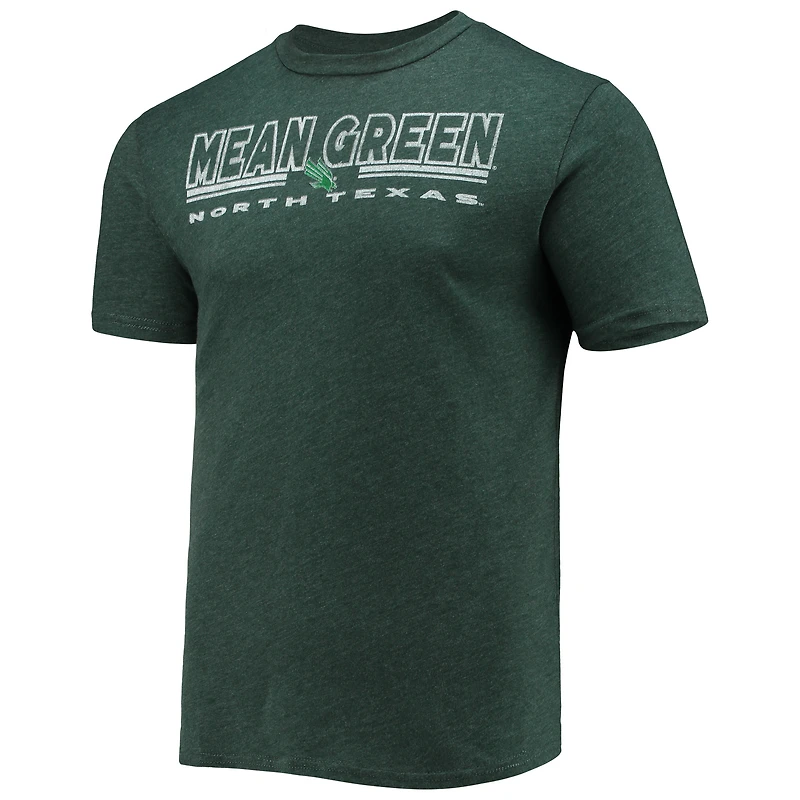 Concepts Sport Heathered Charcoal/Kelly Green North Texas Mean Meter T-shirt et pantalon Ensemble de nuit
