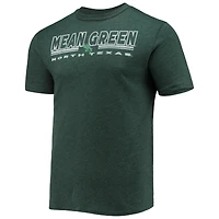 Men's Concepts Sport Heathered Charcoal/Kelly Green North Texas Mean Meter Top & Pants Sleep Set
