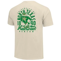 T-shirt crème pour homme avec motif mascotte Mean Green du nord Texas