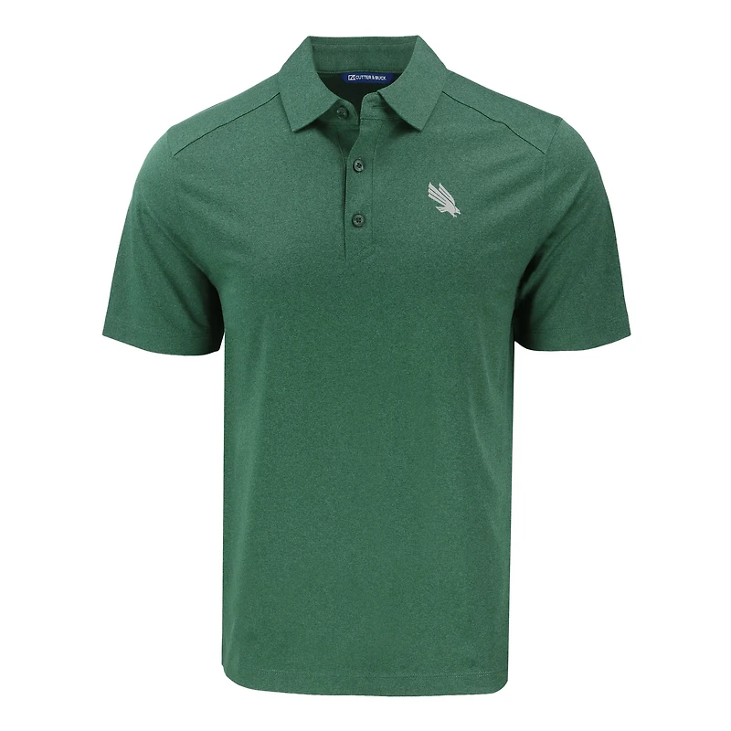 Men's Cutter & Buck Heather Kelly Green North Texas Mean Forge Eco Stretch Recycled Polo