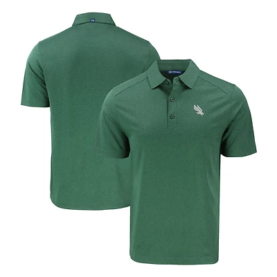 Men's Cutter & Buck Heather Kelly Green North Texas Mean Forge Eco Stretch Recycled Polo