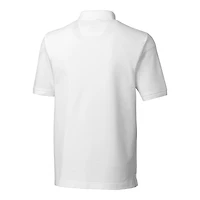 Men's Cutter & Buck White North Texas Mean Green Advantage Eco Tri-Blend Pique Polo
