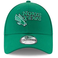 Casquette réglable New Era Kelly Green North Texas Mean Green The League 9FORTY pour homme