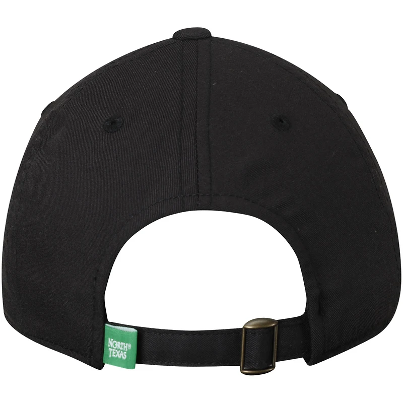 Casquette ajustable à logo principal noir North Texas Mean Green pour hommes Top of the World