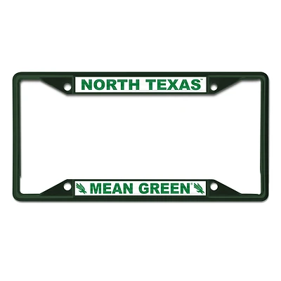 WinCraft North Texas Mean Green Chrome Cadre de plaque d'immatriculation