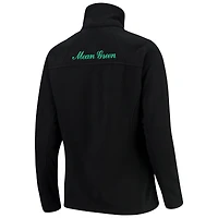 Women's Columbia Black North Texas Mean Green Give & Go Full-Zip Jacket
