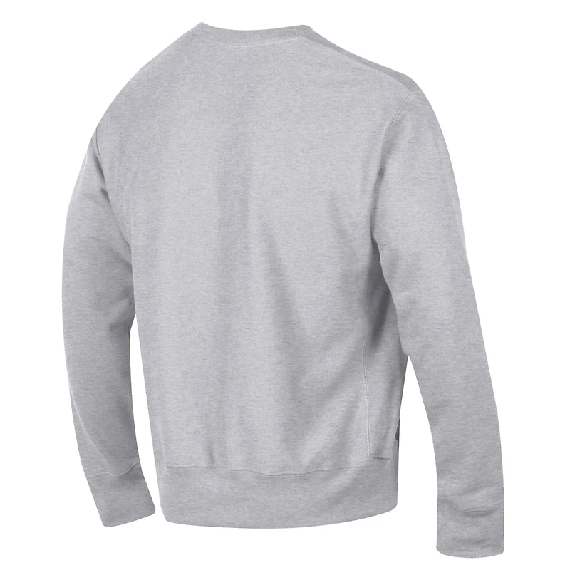Sweat-shirt gris Champion Northeastern Huskies Reverse Weave Crew pour hommes