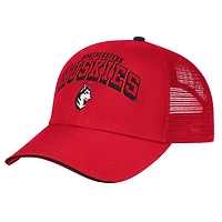 Men's Colosseum Red Northeastern Huskies Wyatt Primary Team Trucker Adjustable Hat