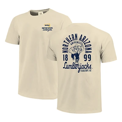 Men's Cream Northern Arizona Lumberjacks Comfort Colors Mascot Overlay T-Shirt