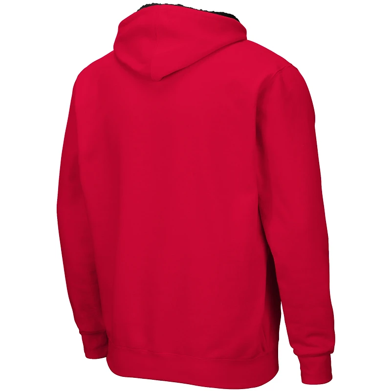 Chandail à capuchon Colosseum Cardinal Northern Illinois Huskies Arch & Logo 3.0 pour homme