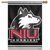 Bannière verticale simple face WinCraft Northern Illinois Huskies, grand logo 28" x 40".