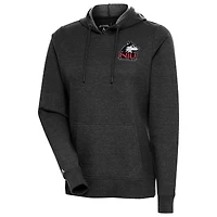 Sweat à capuche Action pour femme Antigua Heather Black Northern Illinois Huskies