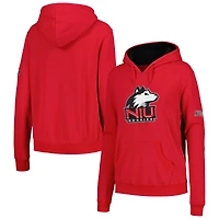 Chandail à capuchon gros logo Huskies du Nord de l'Illinois Stadium Athletic rouge pour femme