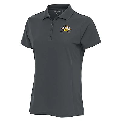 Polo piqué Desert Dry pour femme Antigua Charcoal Northern Kentucky University Norse Legacy