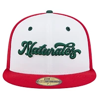 Men's New Era White/Red Northwest Arkansas Naturals Copa de la Diversión 59FIFTY Fitted Hat