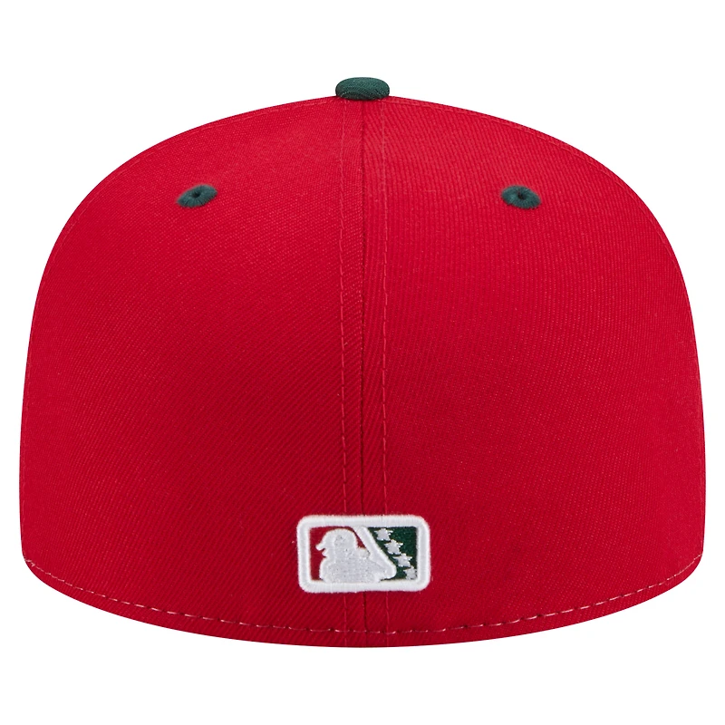 Men's New Era White/Red Northwest Arkansas Naturals Copa de la Diversión 59FIFTY Fitted Hat