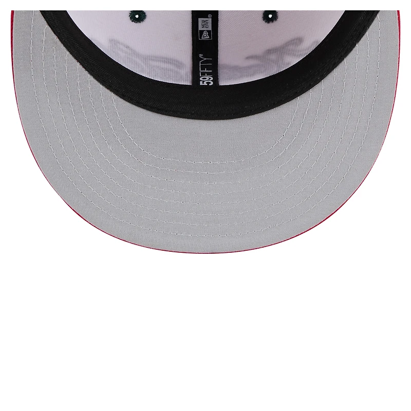 Men's New Era White/Red Northwest Arkansas Naturals Copa de la Diversión 59FIFTY Fitted Hat