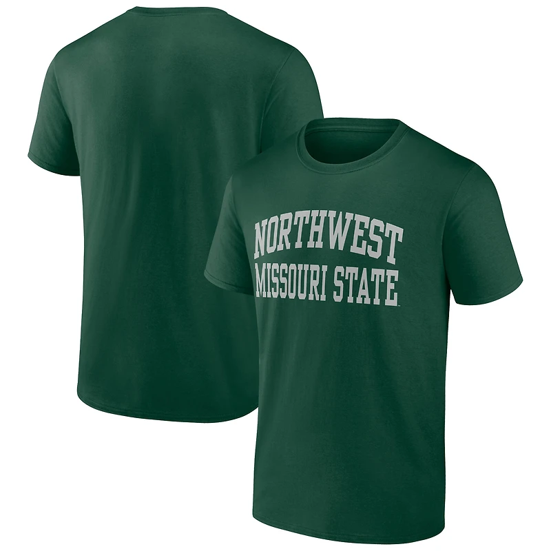 Men's Green Northwest Missouri State Bearcats Arched Wordmark T-Shirt