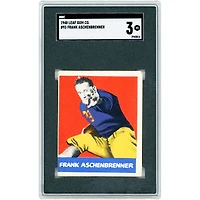 Frank Aschenbrenner Northwestern Wildcats 1948 Leaf Gum Co. #93 SGC authentifié 3 cartes