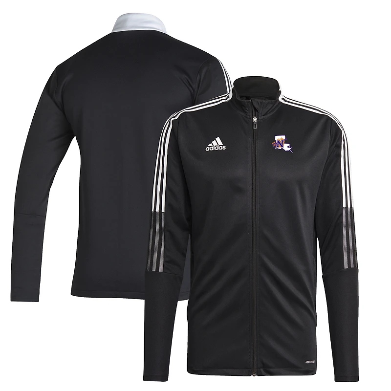 Veste de survêtement zippée adidas Tiro 21 AEROREADY noire pour homme