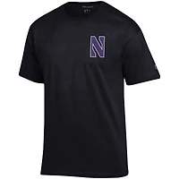 T-shirt Champion Black Northwestern Wildcats Stack 2-Hit pour homme