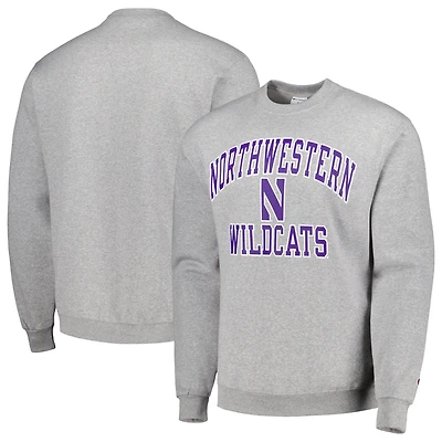 Chandail à enfiler moteur élevé Northwestern Wildcats Champion gris chiné pour homme