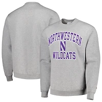 Chandail à enfiler moteur élevé Northwestern Wildcats Champion gris chiné pour homme