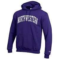 Sweat à capuche en polaire Basic Arch pour homme Champion Purple Northwestern Wildcats