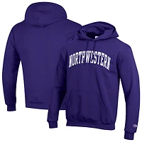 Sweat à capuche en polaire Basic Arch pour homme Champion Purple Northwestern Wildcats