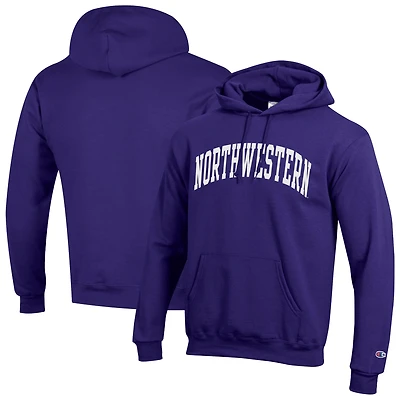 Sweat à capuche en polaire Basic Arch pour homme Champion Purple Northwestern Wildcats