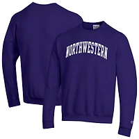 Sweat-shirt en polaire Champion Purple Northwestern Wildcats Basic Arch pour homme