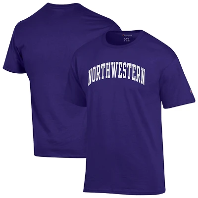 Men's Champion  Purple Northwestern Wildcats Basic Arch T-Shirt