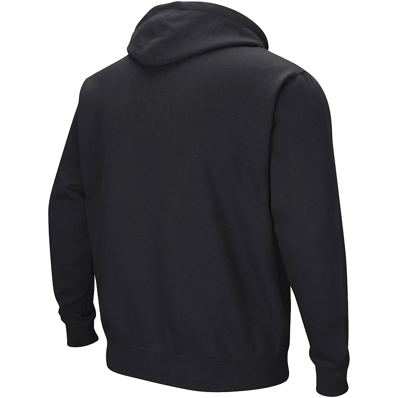 Chandail à capuchon Colosseum Northwestern Wildcats pour hommes, noir, double arche
