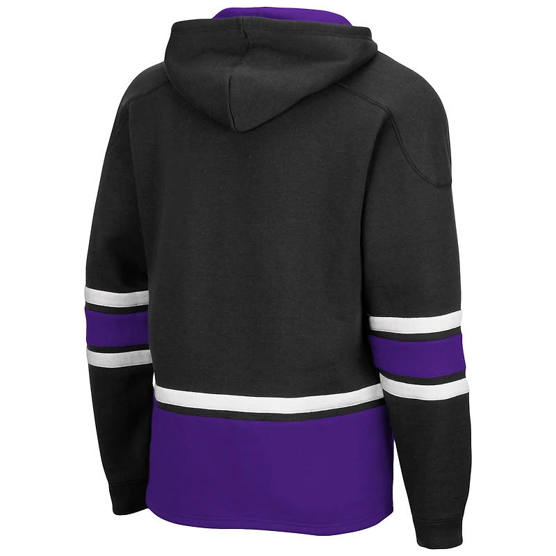 Chandail à capuchon noir Colosseum Wildcats pour hommes lacets 3.0