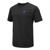 T-shirt d'appréciation militaire Northwestern Wildcats OHT Colosseum pour hommes, noir