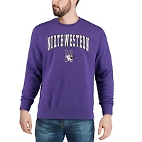 Colosseum Purple Northwestern Wildcats Arch & Logo Crew Neck Sweat-shirt pour homme