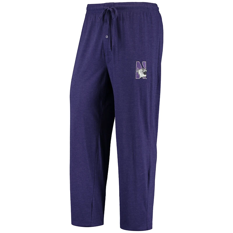 Men's Concepts Sport Purple/Heathered Charcoal Northwestern Wildcats Meter Long Sleeve Top & Pants Sleep Set