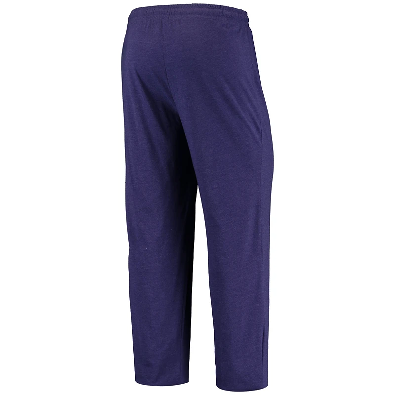 Men's Concepts Sport Purple/Heathered Charcoal Northwestern Wildcats Meter Long Sleeve Top & Pants Sleep Set