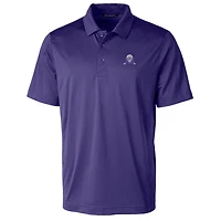 Polo extensible texturé pour homme Cutter & Buck violet avec logo de l'équipe Northwestern Wildcats, grande taille